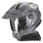 Casque Integrale Scorpion ADF 9000 Air Solid Cement Grey + Kit bluetooth Exo-Com Link-1