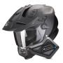 Casque Integrale Scorpion ADF 9000 Air Solid Matt Black + Kit Bluetooth BT Mini