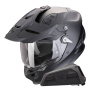 Casque Integrale Scorpion ADF 9000 Air Solid Matt Black + Kit bluetooth Exo-Com Link-1