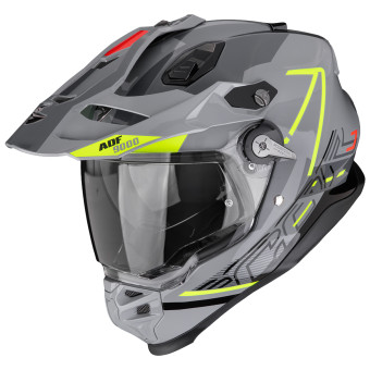 Integrale Scorpion ADF 9000 Air Summit Silver Neon Yellow