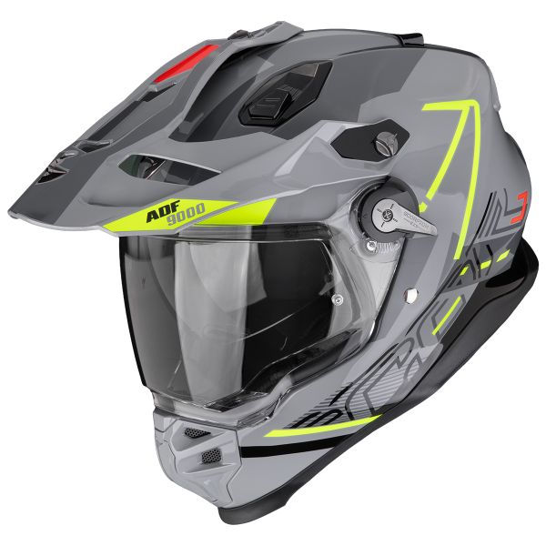 Integrale Scorpion ADF 9000 Air Summit Silver Neon Yellow