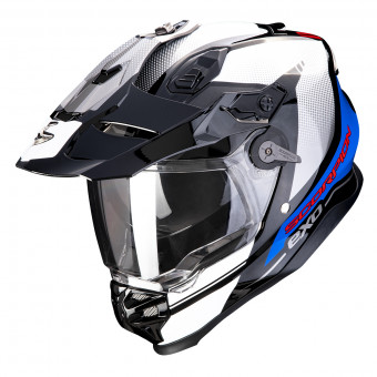 Scorpion ADF 9000 Air Trail Black Blue White + Kit Bluetooth 5S