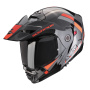 Casque Modulare Apribile Scorpion ADX-2 Galane Silver Black Red