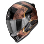 Casque Integrale Scorpion Covert FX Ameria Black Gold