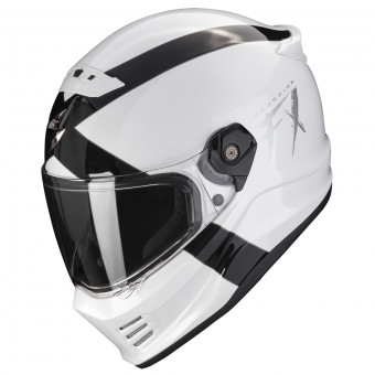 Casque Integrale Scorpion Covert FX Gallus White Black Casque Integrale Scorpion Covert FX Gallus White Black