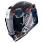 Casque Integrale Scorpion Covert FX Skullz Nero opaco Grigio Oro