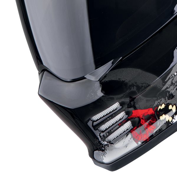 Scorpion Covert FX Skullz Matt Black Grey Gold + Kit Bluetooth 5S Solo