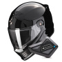 Casque Integrale Scorpion Covert FX Solid Black + Kit Bluetooth BT Mini