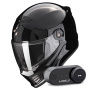 Casque Integrale Scorpion Covert FX Solid Black + Kit Bluetooth Lokui K30