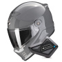 Casque Integrale Scorpion Covert FX Solid Cement Grey + Kit Bluetooth BT Mini