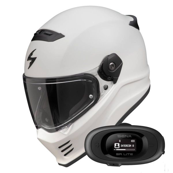 Integrale Scorpion Covert FX Solid Cool Grey Mat + Kit bluetooth 5R Lite Solo