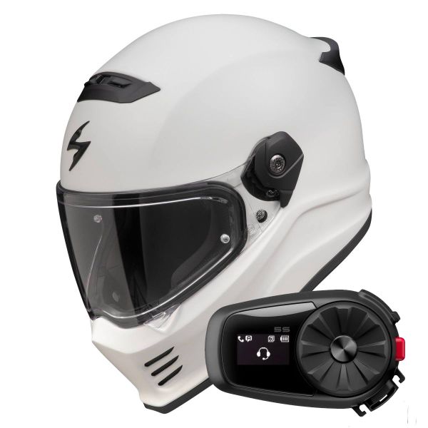 Integrale Scorpion Covert FX Solid Cool Grey Mat + Kit Bluetooth 5S Solo