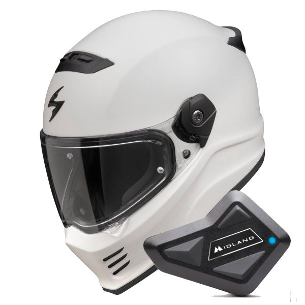 Integrale Scorpion Covert FX Solid Cool Grey Mat + Kit Bluetooth BT Mini