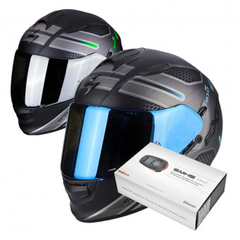 Integrale Scorpion Duo Exo 510 Air Route + Kit Bluetooth Sena SMH5 Duo