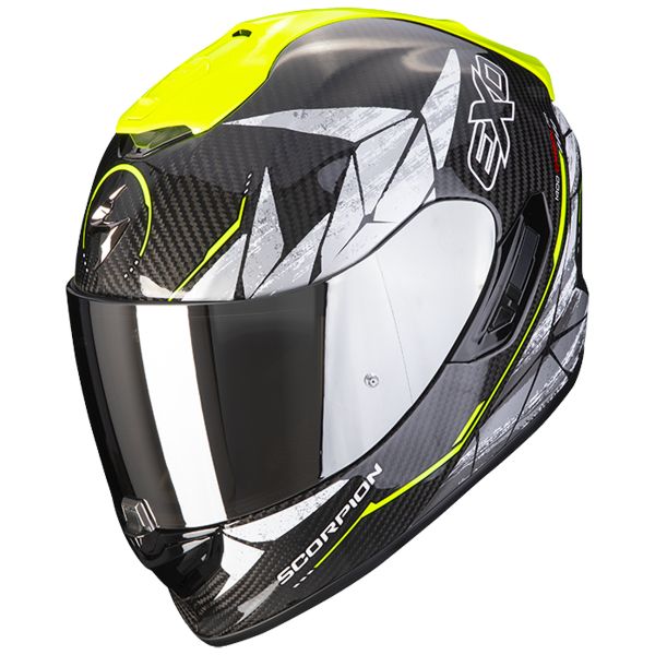 Integrale Scorpion Exo 1400 Air Carbon Air Aranea Black Yellow Fluo