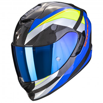 Integrale Scorpion Exo 1400 Air Carbon Air Legione Blue Yellow Fluo