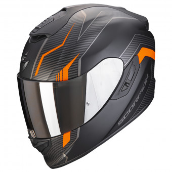 Scorpion Exo 1400 Air Fortuna Matt Black Orange + Kit Bluetooth 5S Solo