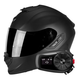 Integrale Scorpion Exo 1400 Evo Air Solid Matt Black + Kit Bluetooth 5S