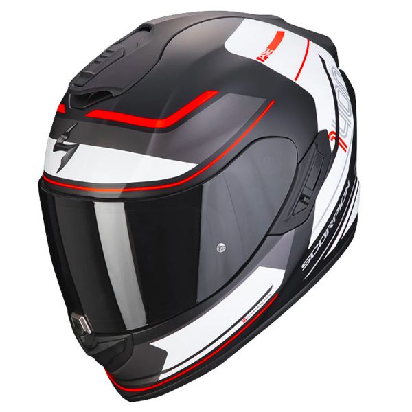 Scorpion Exo 1400 Evo Air Vittoria Matt Black White + Kit Bluetooth 5S