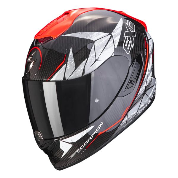 Integrale Scorpion Exo 1400 Evo Carbon Air Aranea Black Neon Red Integrale Scorpion Exo 1400 Evo Carbon Air Aranea Black Neon Red