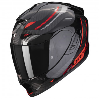 Scorpion Exo 1400 Evo Carbon Air Kydra Black Red + Kit Bluetooth 5S