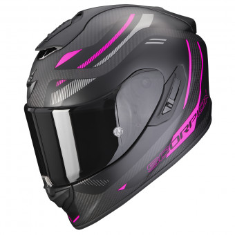 Scorpion Exo 1400 Evo Carbon Air Kydra Matt Black Pink + Kit bluetooth 5R Lite