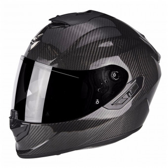 Scorpion Exo 1400 Evo Carbon Air Solid Black + Intercom Sena SMH5