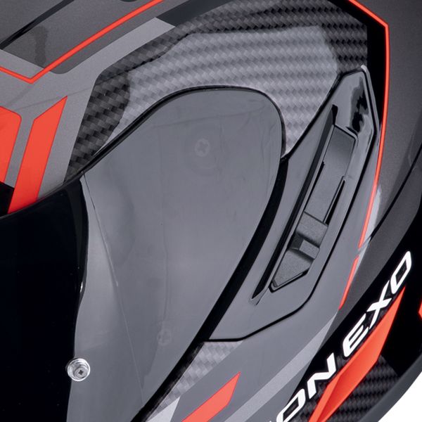 Scorpion Exo 1400 Evo II Air Linart Black Red + Kit bluetooth Exo-Com Link-1C