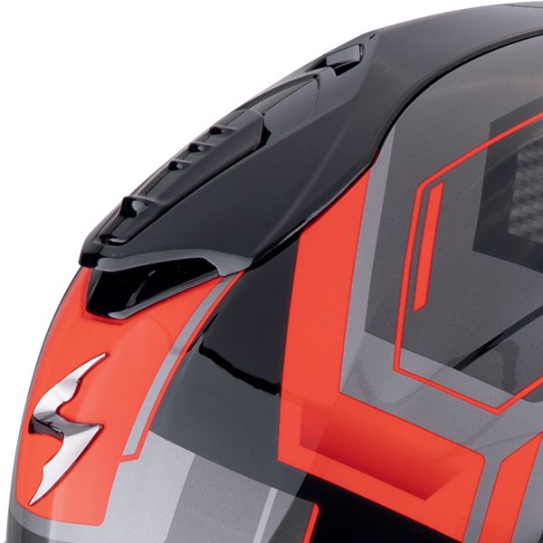 Scorpion Exo 1400 Evo II Air Linart Black Red + Kit bluetooth Exo-Com Link-1C