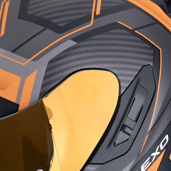 Scorpion Exo 1400 Evo II Air Linart Matt Orange + Kit bluetooth Exo-Com Link-1