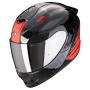 Casque Integrale Scorpion Exo 1400 Evo II Air Luma Black Red