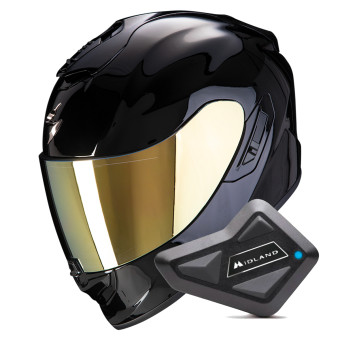 Casque Integrale Scorpion Exo 1400 Evo II Air Solid Black + Kit Bluetooth BT Mini Casque Integrale Scorpion Exo 1400 Evo II Air Solid Black + Kit Bluetooth BT Mini