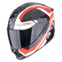 Casque Integrale Scorpion Exo 1400 Evo II Carbon Air Enko Nero Rosso Bianco