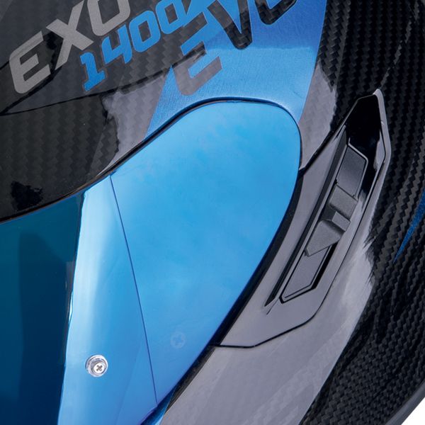 Scorpion Exo 1400 Evo II Carbon Air Platted Nero Blu