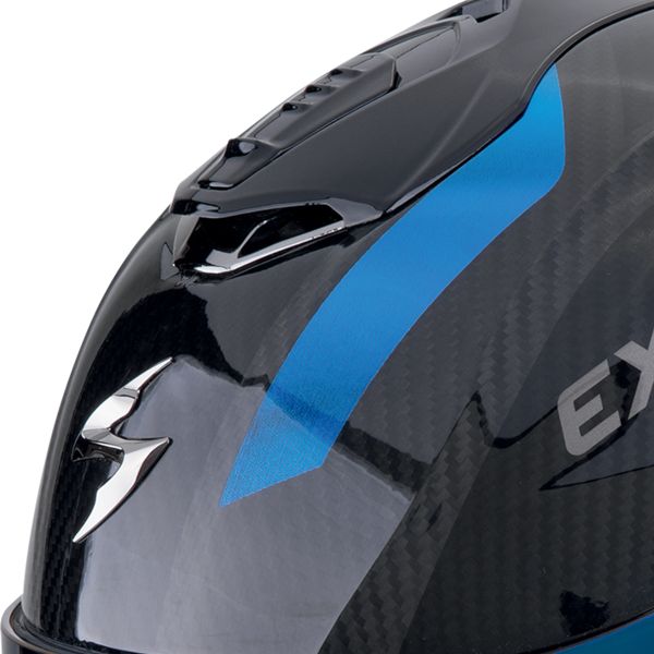 Scorpion Exo 1400 Evo II Carbon Air Platted Nero Blu