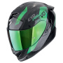 Casque Integrale Scorpion Exo 1400 Evo II Carbon Air Platted Nero Verde