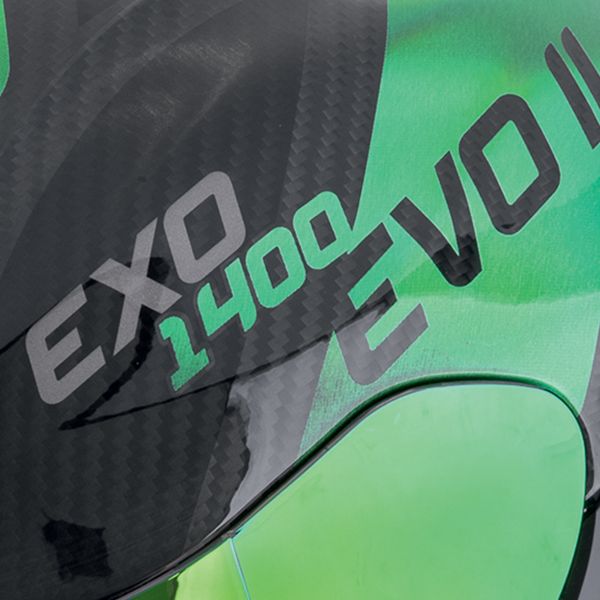 Scorpion Exo 1400 Evo II Carbon Air Platted Nero Verde