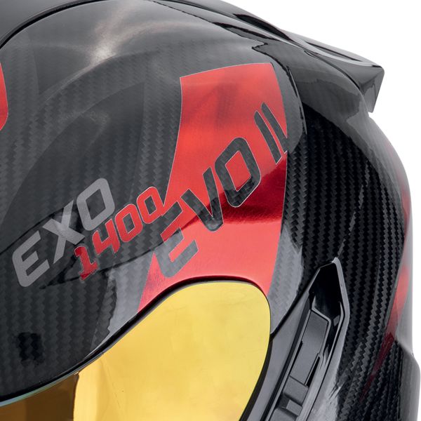 Scorpion Exo 1400 Evo II Carbon Air Platted Nero Rosso