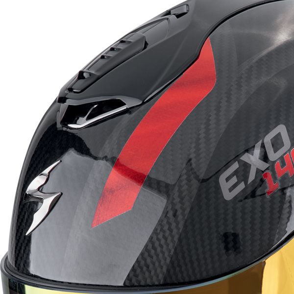 Scorpion Exo 1400 Evo II Carbon Air Platted Nero Rosso