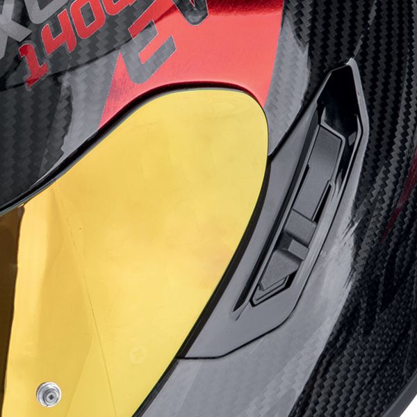 Scorpion Exo 1400 Evo II Carbon Air Platted Nero Rosso
