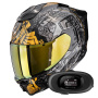 Casque Integrale Scorpion Exo 1500 Air Apus Black Grey Gold