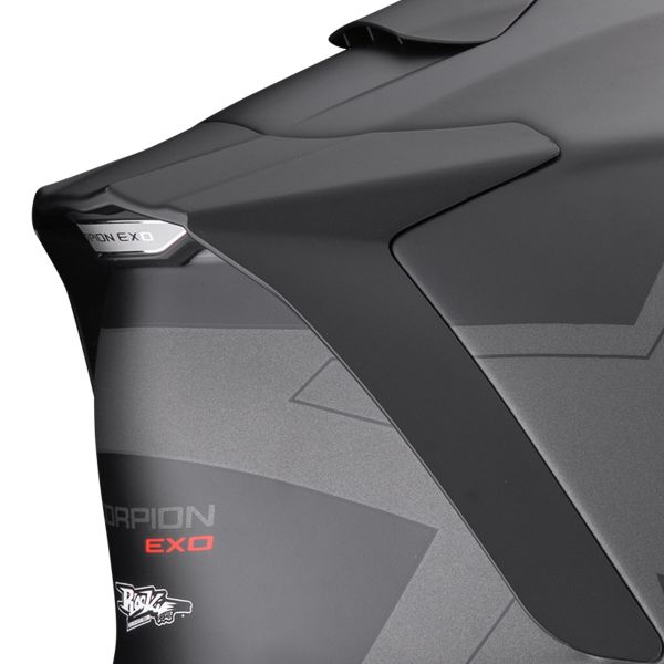 Scorpion Exo 1500 Air Dual Matt Silver Black Red + Kit bluetooth Exo-Com Link-1