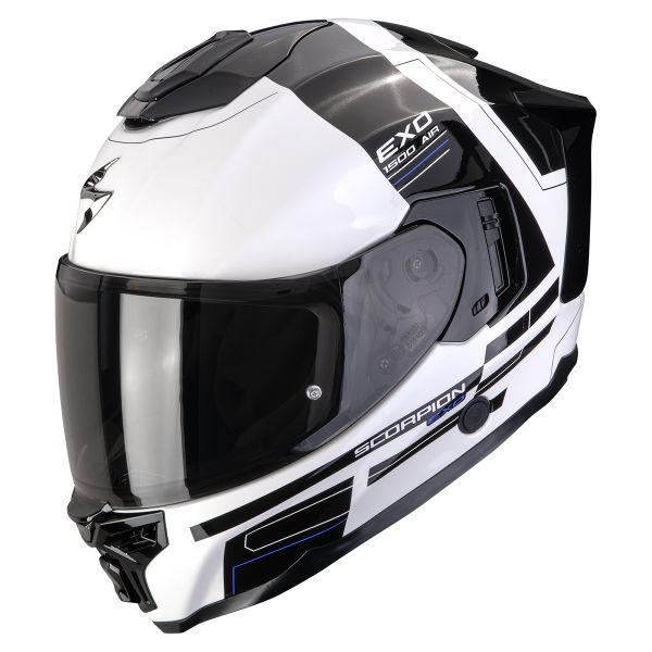 Integrale Scorpion Exo 1500 Air Dual White Black Blue Integrale Scorpion Exo 1500 Air Dual White Black Blue