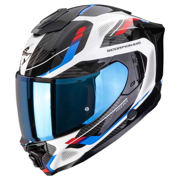 Integrale Scorpion Exo 1500 Air Sleek White Red Blue Integrale Scorpion Exo 1500 Air Sleek White Red Blue