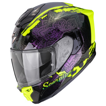Integrale Scorpion Exo 1500 Air Vortex Black Neon Yellow Chameleon