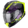 Casque Integrale Scorpion Exo 1500 Air Vortex Black Neon Yellow Chameleon