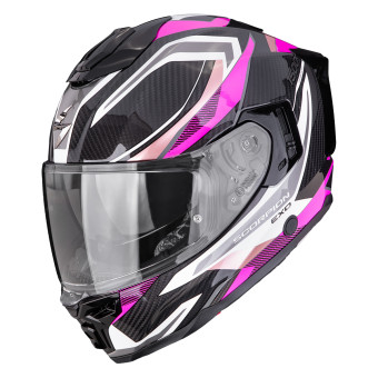 Integrale Scorpion Exo 1500 Carbon Air Hydro Black White Pink