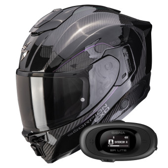 Integrale Scorpion Exo 1500 Carbon Air Mundi Black Chameleon + Kit bluetooth 5R Lite Solo