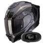 Casque Integrale Scorpion Exo 1500 Carbon Air Mundi Black Chameleon + Kit bluetooth 5R Lite Solo