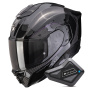 Casque Integrale Scorpion Exo 1500 Carbon Air Mundi Black Chameleon + Kit Bluetooth BT Mini